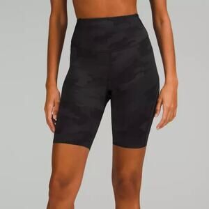 Lululemon Wunder Train High Rise Short 8" Heritage 365 Camo Deep Coal Multi Sz 6